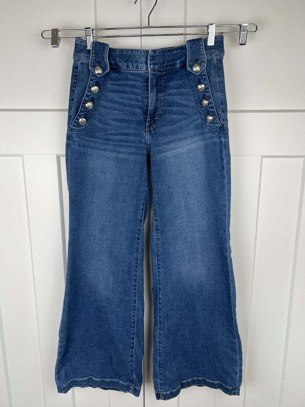 White House Black Market High Rise Wide Leg Sailor Jeans 10 Everyday Soft